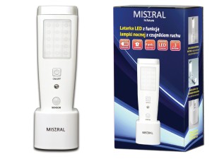Latarka i lampka LED z czujnikiem ruchu