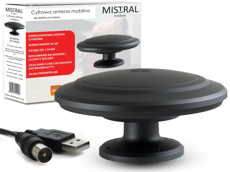 Antena samochodowa Mistral ANT-04 czarna